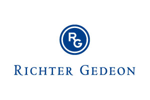 A Richter Gedeon Nyrt. kétsoros logója
